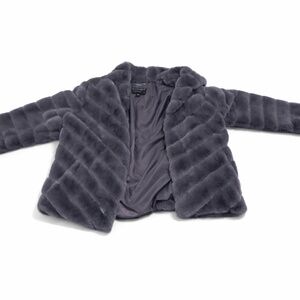 Gray Faux Fur Jacket – Super Soft & Cozy Winter Coat From The Brand BERNADO